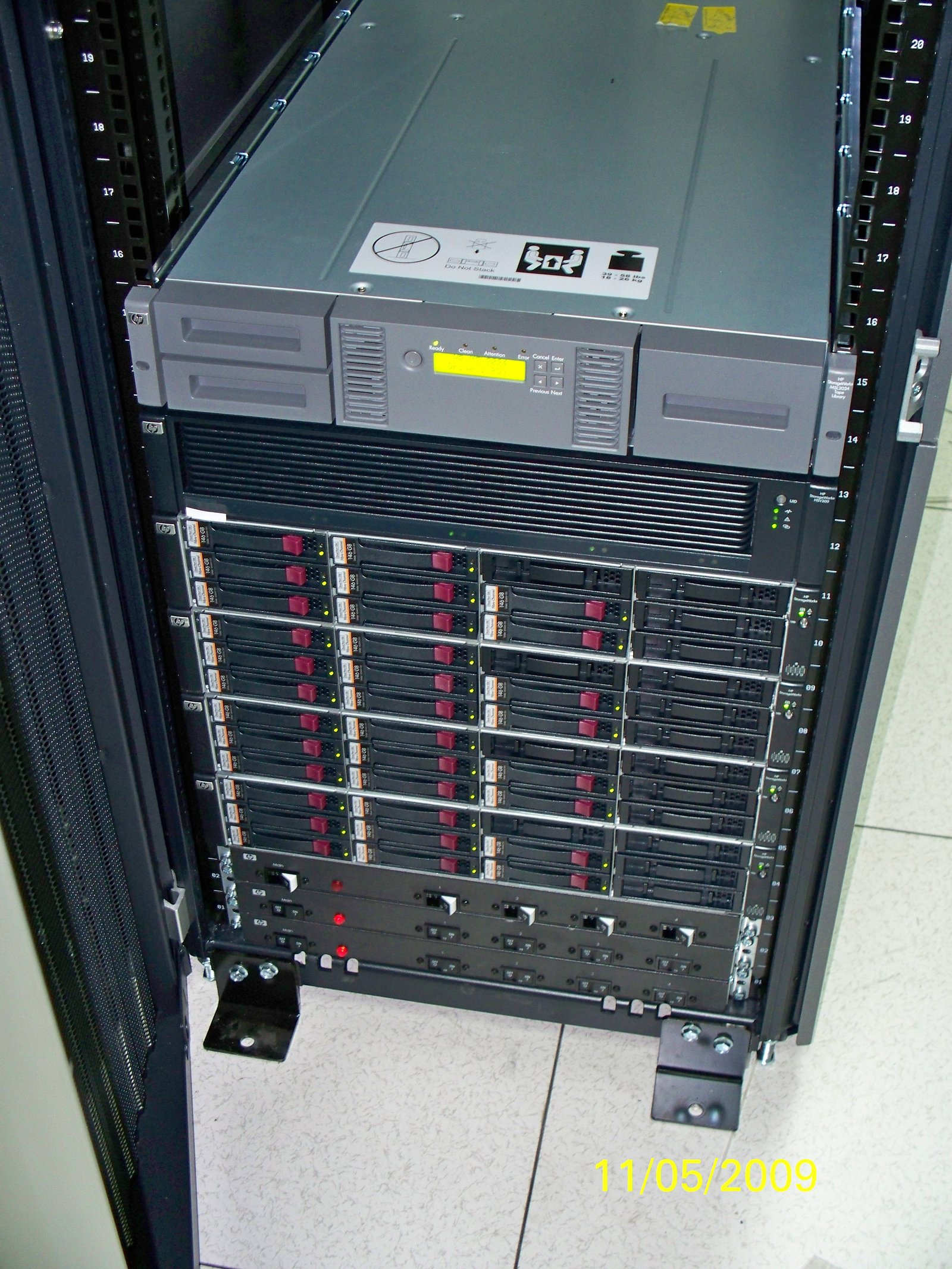 Rack de equipos IT suministrados por CPU SYS
